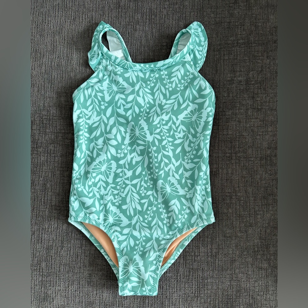 J Crew Crewcuts Green Bathing Suit, Size 2. NWT.